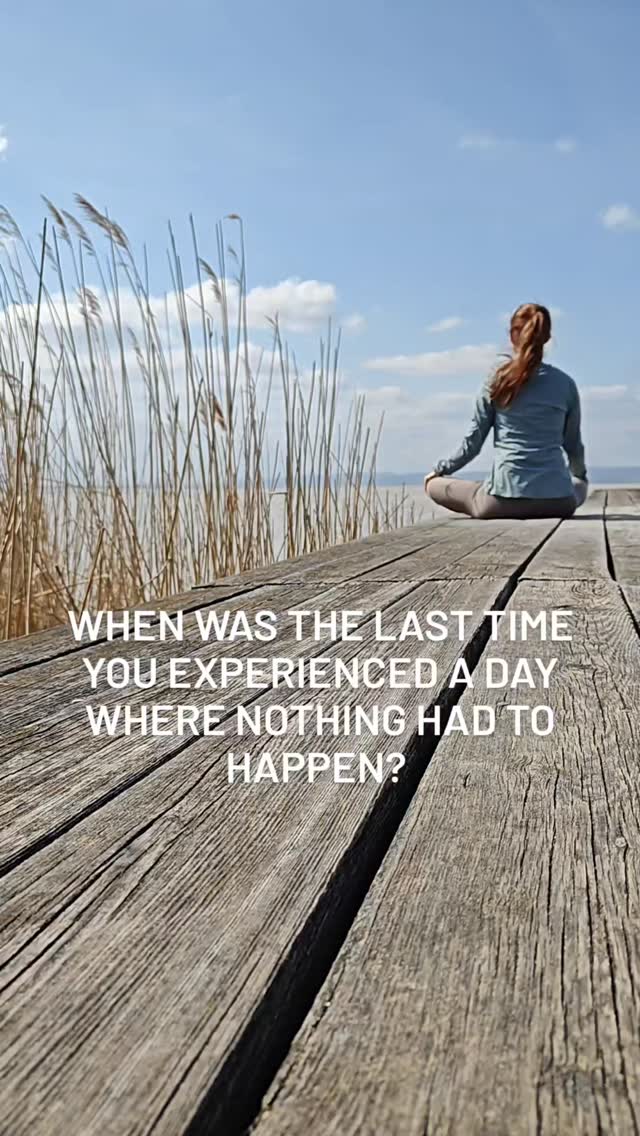 What if you don't have to fill your time with something?

Not being more productive.
Not optimizing anything.
Not constantly improving.

Just being kind and gentle to yourself.

This is what I keep returning to.
.
.
.
.
.
#slowliving #mindfulmovement #naturetherapy #burnoutrecovery